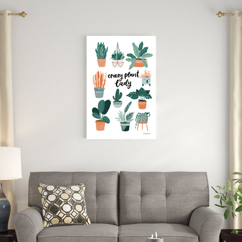 «Plant Lady» par Becky Thorns - Impression sur toile, H 36 po x l 24 po