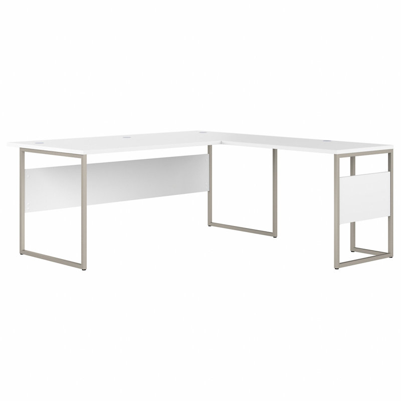 Hybrid Piece Computer Desk Office Set, White