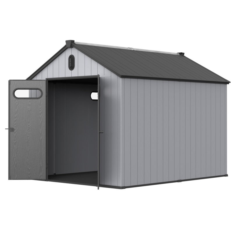 XWT013-1 Remise de rangement en plastique 8 * 10Ft pour grand jardin