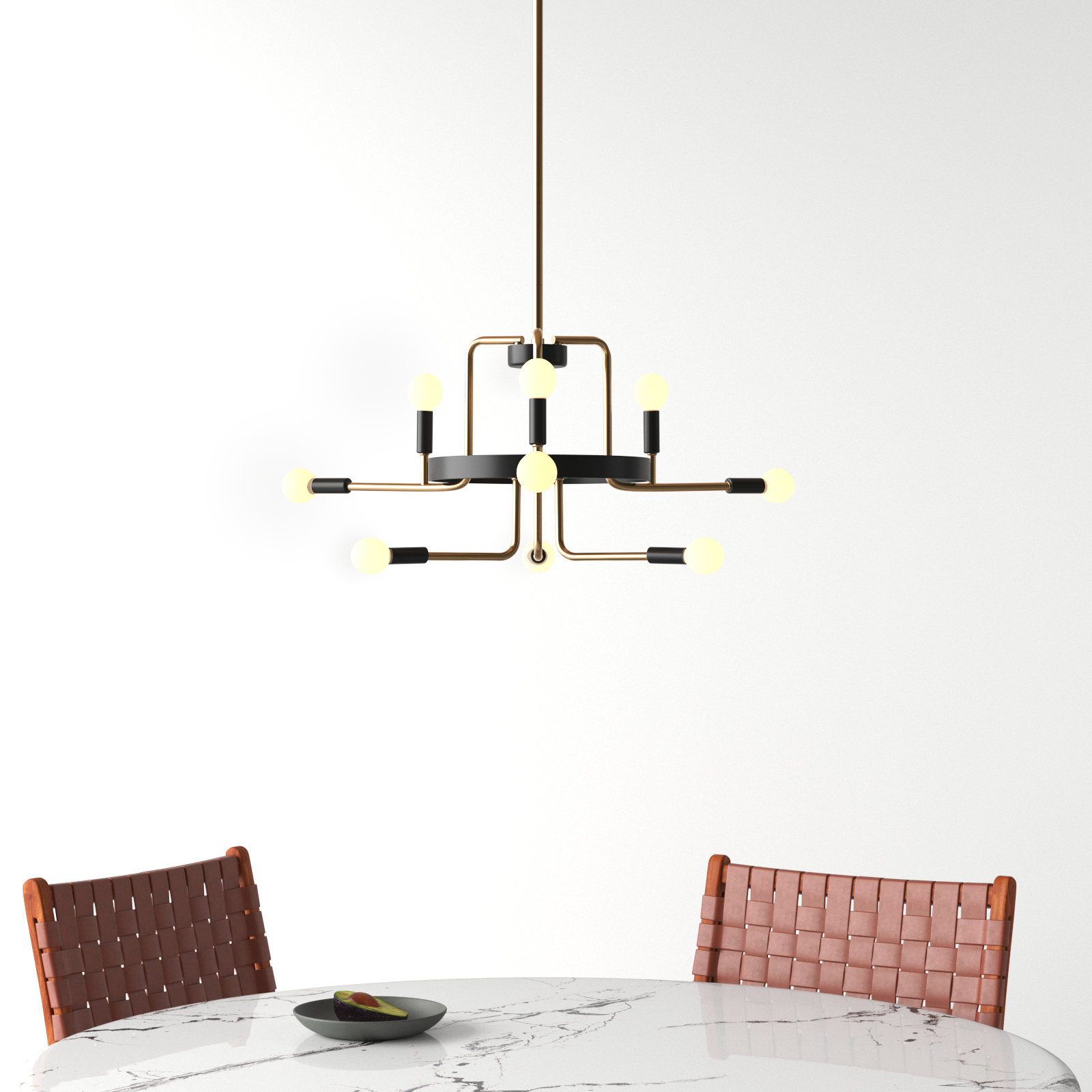 Sacci 9 - Light Metal Dimmable Sputnik Chandelier