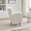 Chaise longue à oreilles Mirod - design élégant, tissu doux, pieds en bois massif, assemblage facile, structure durable
