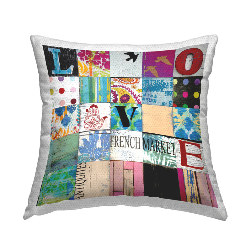 Checkered Outdoor Throw Pillow