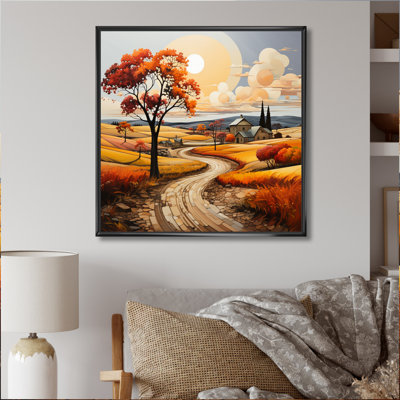 " Orange Farm Autumn Landscape IV "