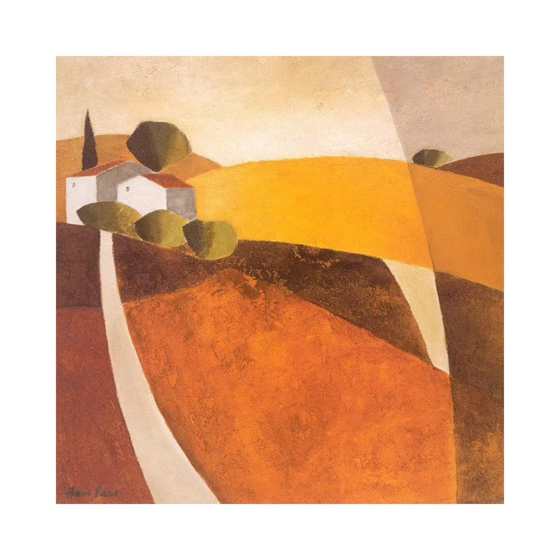 Country Road I by Hans Paus - Wrapped Canvas Painting, 30.48 cm H x 30.48 cm W