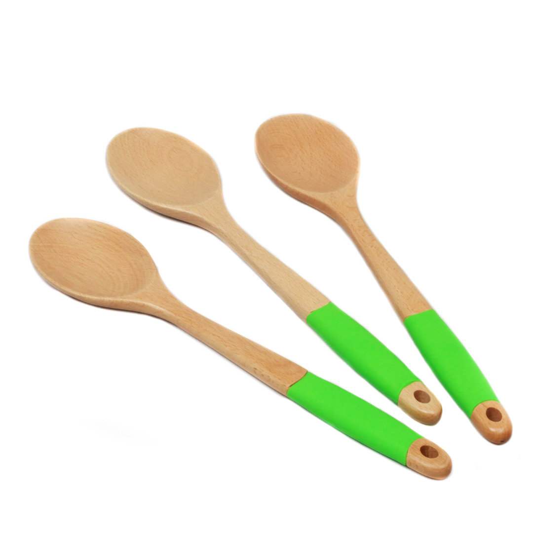 Chef Craft 3-Piece Rainbow Wooden Spoon Set (Set of 3) Chef Craft 