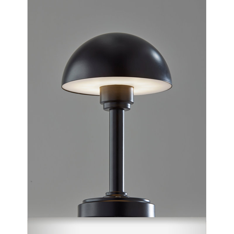 Lampe de table sans fil à DEL Ollie - noir, Noir