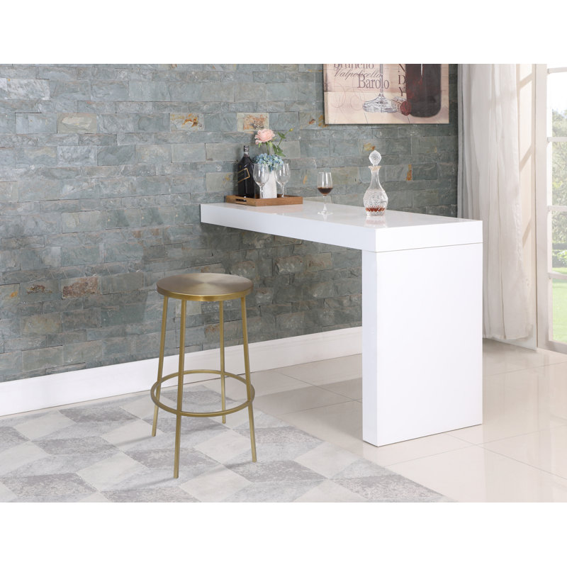 Tyson Lonn Bar & Counter Stool, Bar Stool (30" Seat Height), Gold