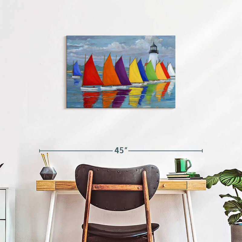 Mehar Rainbow Fleet, 20" H x 30" W