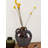Winston Porter Brown Glazed Ceramic Jug Vase, Antique Design, Perfect For Fresh Or Dried Flowers, Statement Piece, 4.5" Diameter & 5" Tall