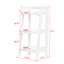 Étagères de salle de bain autoportantes H 14,75 po x H 31,5 po x P 11,3 po Hailley-1312850998