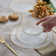 Karaca Milanda 12-Piece Glass Dinner Set for 4 People, Transparent Gold
