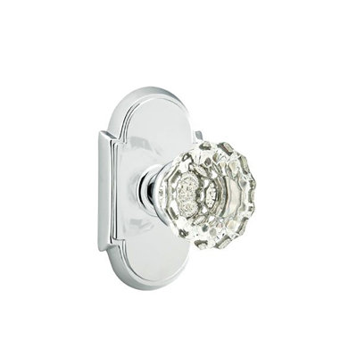 Privacy Astoria Clear Knob with # 8 Rose