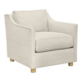 Newlin Linen Sunbrella® Cotton Armchair