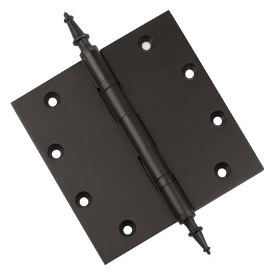 Charnière de porte simple à roulement à billes en laiton massif H 5 po x l 5 po