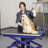 43.5 in. H x 41.5 in. W x 23.5 in. D Adjustable and Foldable Cat Electric grooming table-18797511