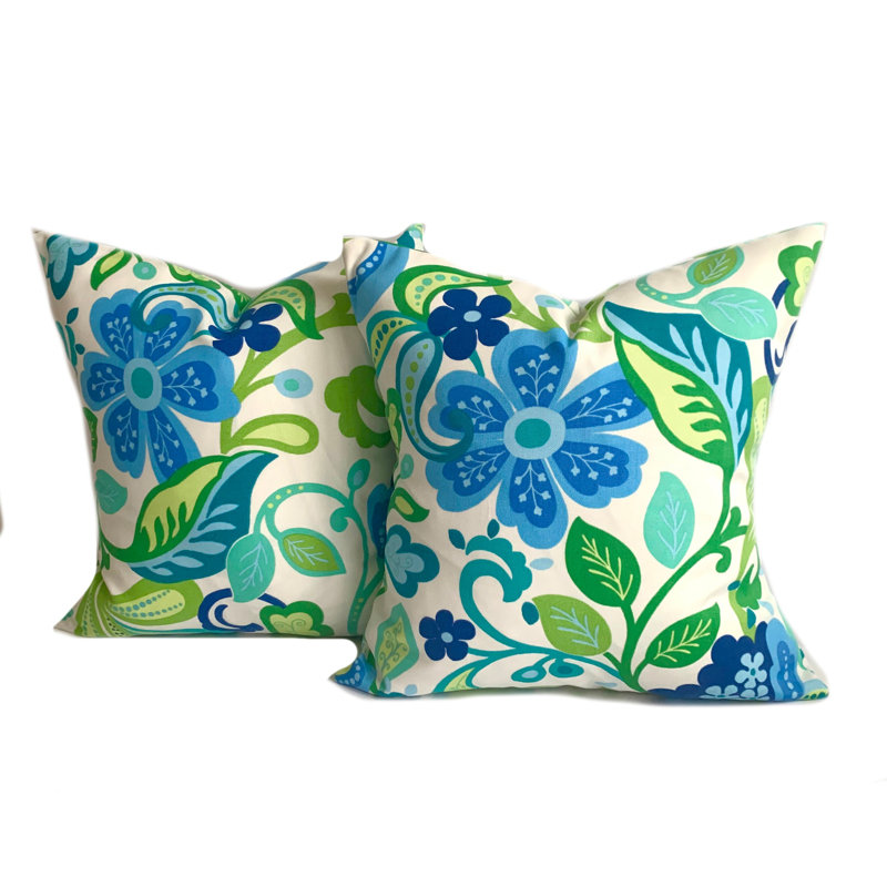 Housse de coussin intérieur / extérieur Richloom telfair, H 21,5 po x l 21,5 po