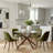 Aunnika 5-Piece Round Dining Set with Tempered Glass Table-342602716