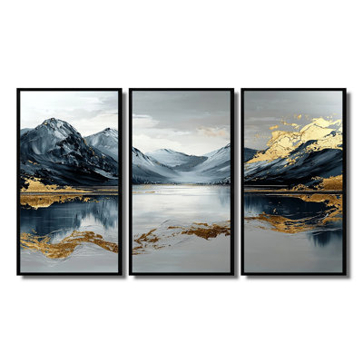 Blue And Gold Loch Ness Mist Scotland - Scotland Wall Decor Set