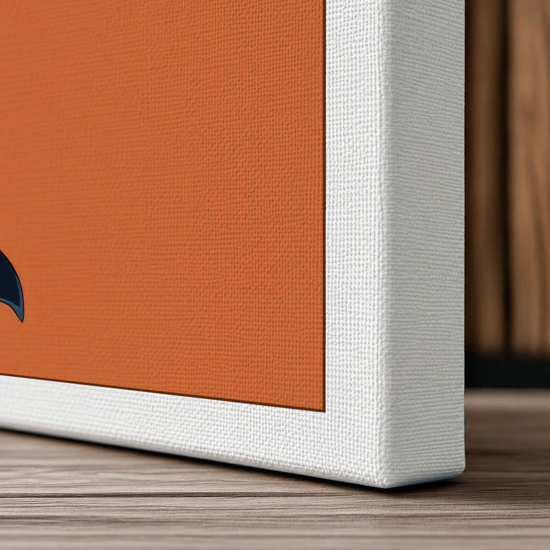 Leaping Orca Modern - Wrapped Canvas, 36x24 - 91.4 x 61.0 cm, White Border