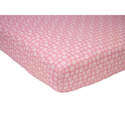 Drap-housse pour lit de bébé rose Hillside Avenue