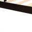 Base de lit plateforme avec tête de lit, support à lattes de bois, aucun sommier requis, simple, espresso-1664840025