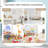 Kids Multi-Shelf Bookcase with Storage Drawer Playrooms-734279314