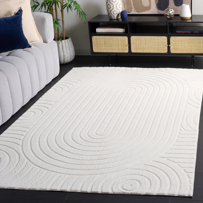 Tapis géométrique lavable à la machine Versaillies 661 Performance, Rectangle de 5 pi x 8 pi