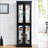 Elegant Lighted Glass Curio Display Cabinet