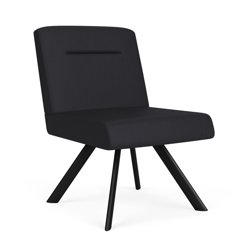 Chaise d'invité Willow, Noir, Noir Patriot Plus