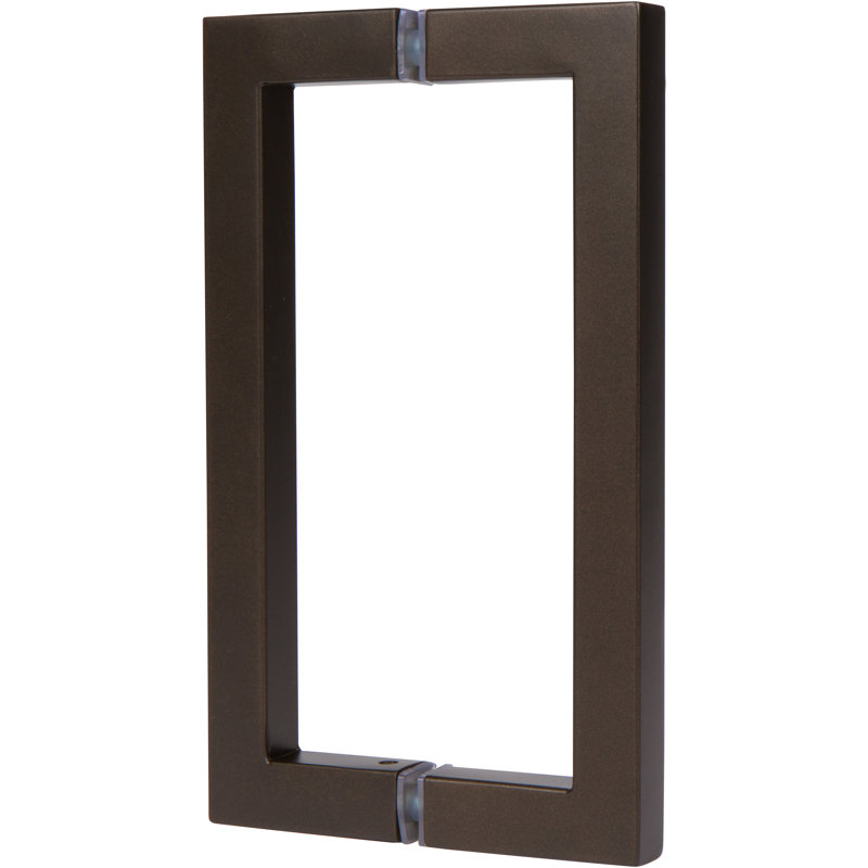 Shower Pull Plate, Matte Black