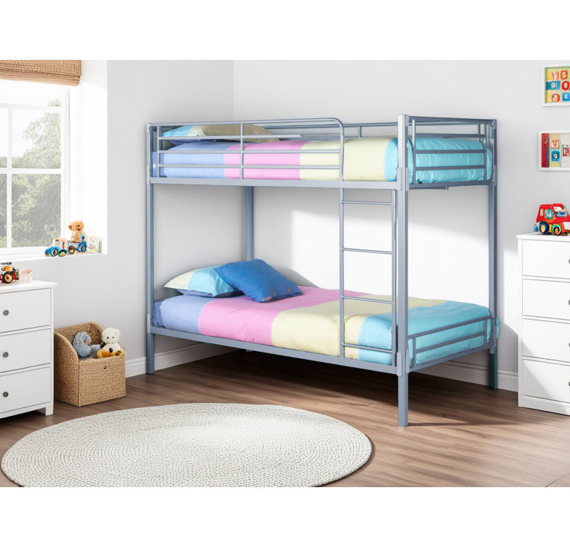 Akerley Brook Standard Bunk Bed, Silver, Single (3')
