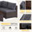 8-Piece Patio Furniture Set with Propane Gas Fire Pit Table-575407546-576908597