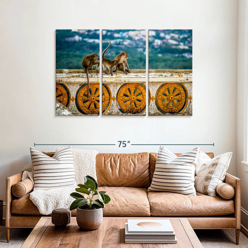 Brampt Thai Monkeys, 36" H x 57" W