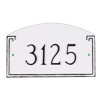 Plaque d’adresse murale sur 1 ligne Petite