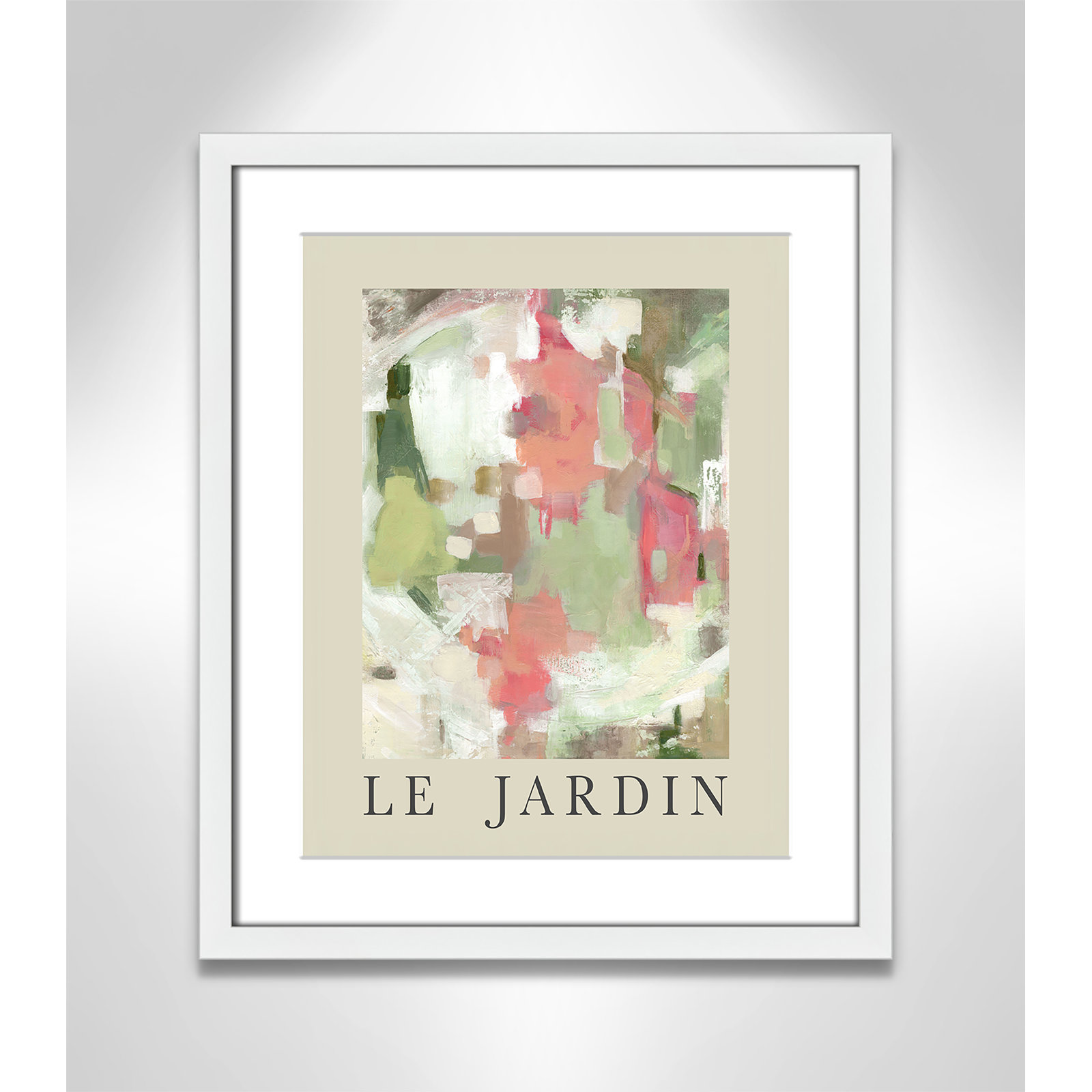 Botanical Poster Collection " Le Jardin " by Carol Robinson, Yes, 19" H x 16" W x 1.25" D, White Single Picture Frame