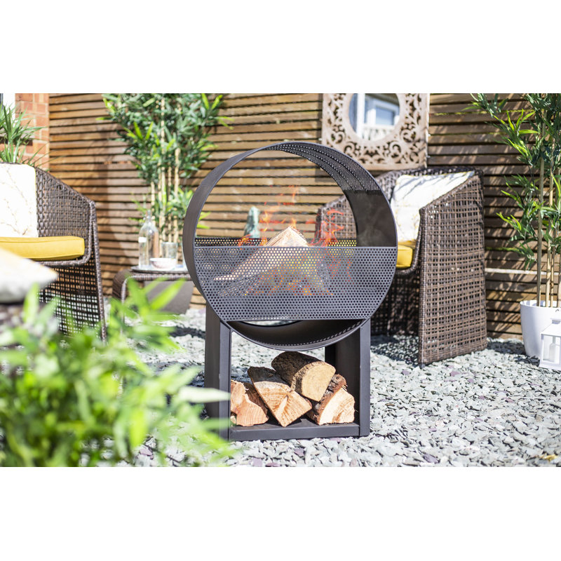 La Hacienda Camacha Round Fireplace