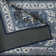 Antiq Blue Medallion Design Anti-Slip Carpet Runner