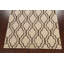 Tapis beige / noir en laine touffeté à la main à motif géométrique
