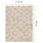Tapis taupe neutre texturé pour le salon-2022414169