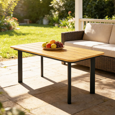 Rectangular Outdoor Coffee Table - 90 cm W 49 cm D