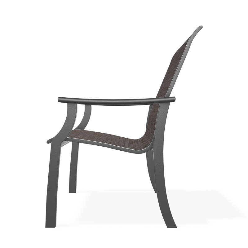 St. Catherine Polymer Outdoor Lounge Chair, Graphite, James