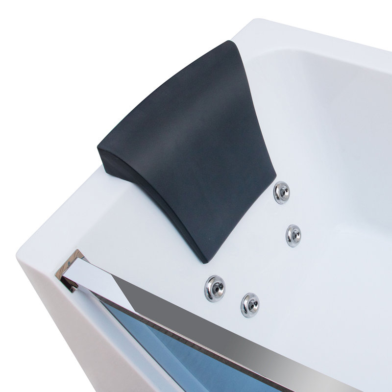67'' x 31.10'' Alcove / Tile In Whirlpool Plastic / Acrylic Bathtub with Faucet