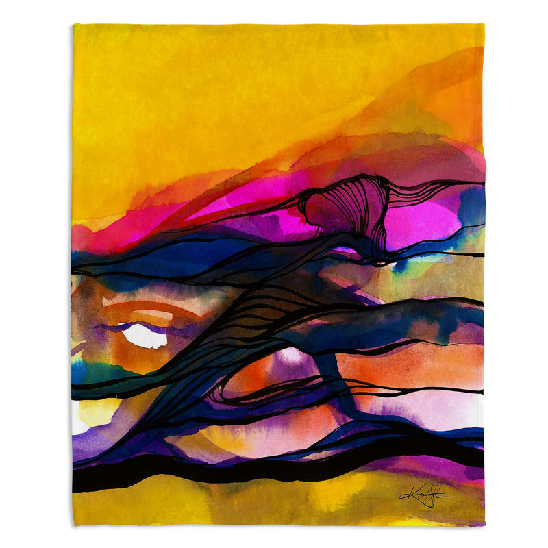 Couverture sherpa xxvi doux abstraction, l 68 po x L 80 po