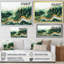 Paysage de forêt d'hiver avec rivière Emerald I - forêt, art mural-1041031123-1041031130-1041031134