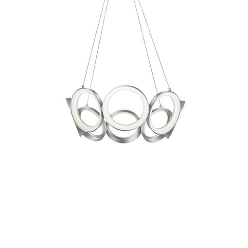 Oros 8 - Light LED Chandelier, Antique Silver