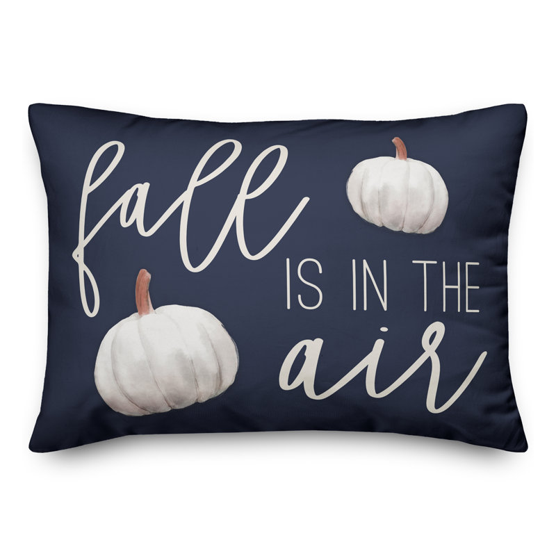  Fall in the Air Navy Rectangular Pillow Cover & Insert