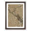 Warbler Bird in a Plum Tree by Sakai Hoitsu - Picture Frame Painting Print-55605423-55605424