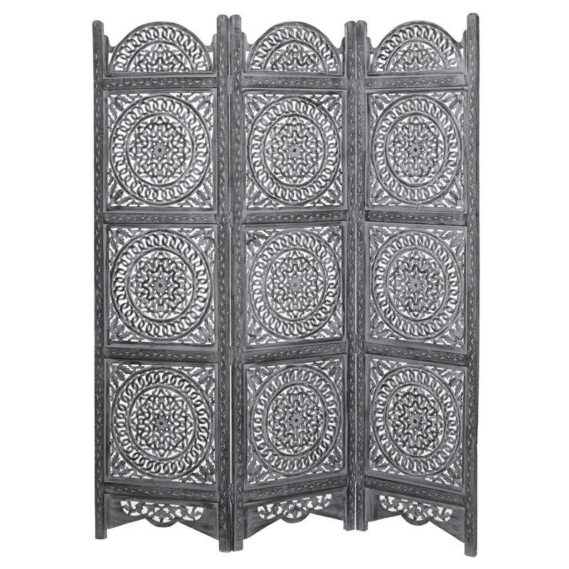 Carsten 60'' W x 72'' H 3 - Panel Folding Room Divider