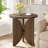 Wood Round End Table