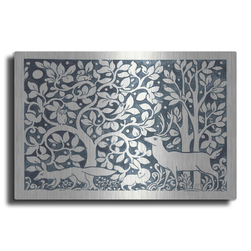 «Forest Life IV» par Miranda Thomas - impression sans cadre sur métal, H 12 po x l 16 po x P 0,13 po